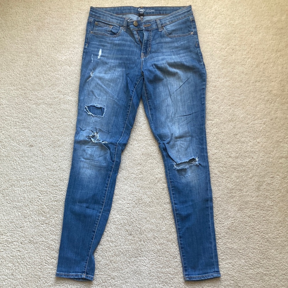 Gap Distressed Jeans Leggings size 4/27R